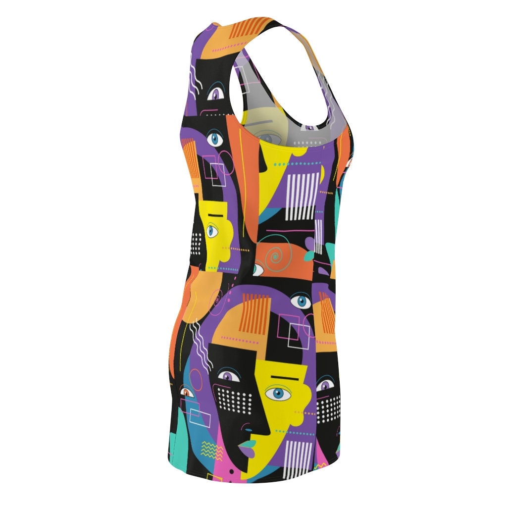 psychedelic-trippy-art-racerback-dress-for-women-4-a4Cww.jpg Psychedelic Trippy Art Racerback Dress For Women Product Photo