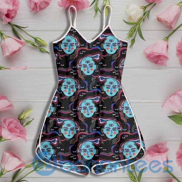 Psychedelic With Third Eye Rompers For Women Product Photo