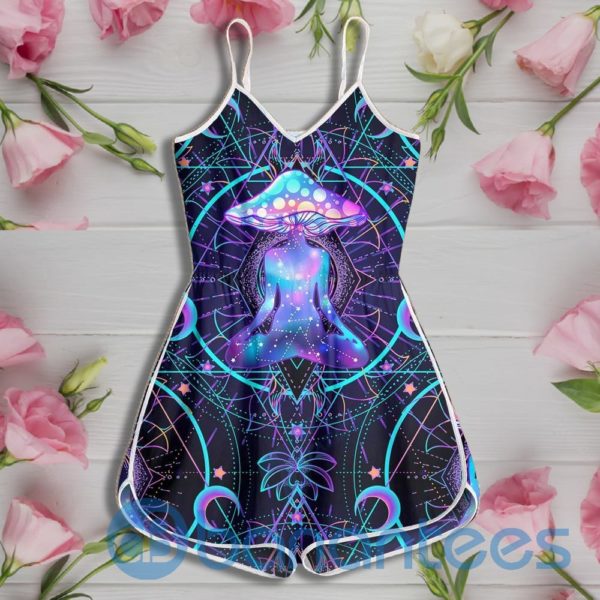 Psychedelic Yoga Magic Mushroom Rompers For Women Product Photo