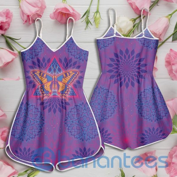 Psychedelics Butterfly Mandala Rompers For Women Product Photo