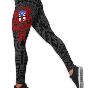 Puerto Rico Boriken Hollow Tank And Legging Outfit Product Photo