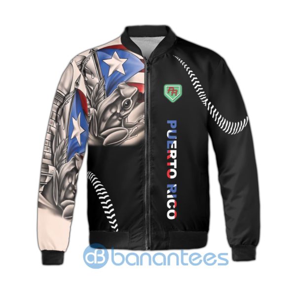 Puerto Rico Team Coqui Fleece Bomber Jacket Product Photo