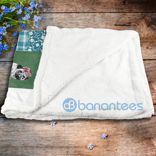 Pugs Make Me Happy You Not So Much Cute Pugs Sherpa Blanket Product Photo