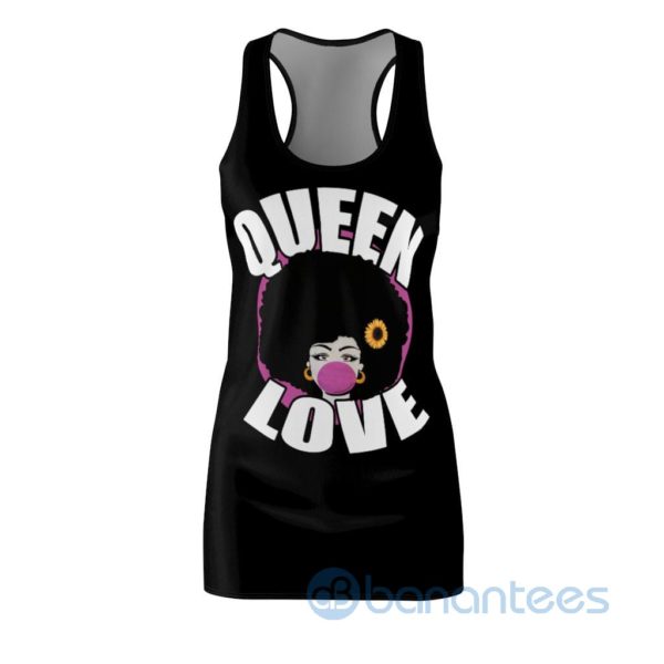 Queen Love Afri Girl Black Sporty Party Dress Racerback Dress Product Photo