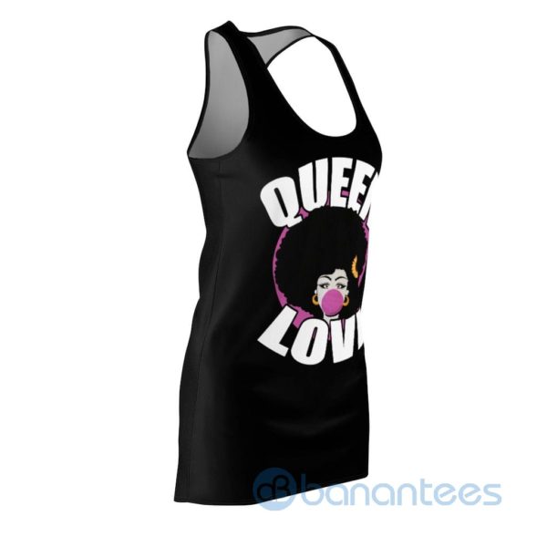 Queen Love Afri Girl Black Sporty Party Dress Racerback Dress Product Photo