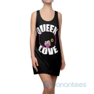 Queen Love Afri Girl Black Sporty Party Dress Racerback Dress Product Photo