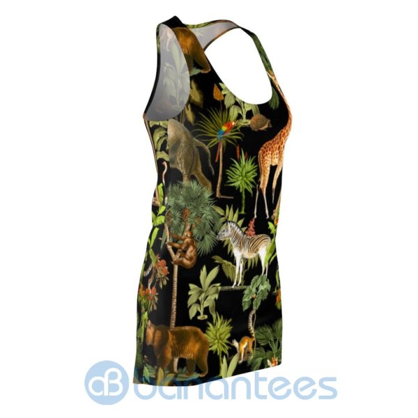 Rainforest And Wildlife Full Printed Racerback Dress For Women Product Photo