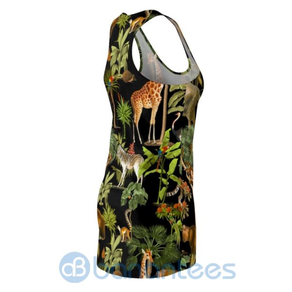 Rainforest And Wildlife Full Printed Racerback Dress For Women Product Photo