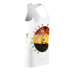 rasta lion vibes white racerback dress for women 4 Nngjv 300x300 image Rasta Lion Vibes White Racerback Dress FOr Women Product Photo
