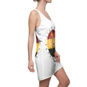 rasta lion vibes white racerback dress for women 7 ufDja 300x300 image Rasta Lion Vibes White Racerback Dress FOr Women Product Photo