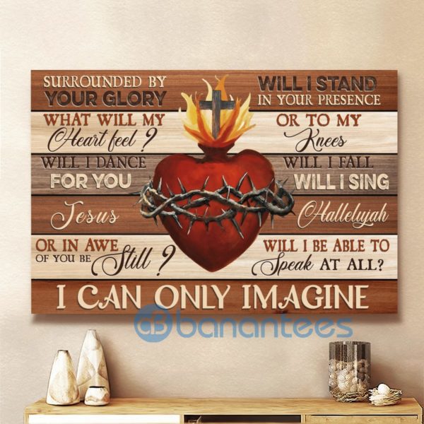 Red Heart I Can Only Imagine Wall Art Canvas Product Photo