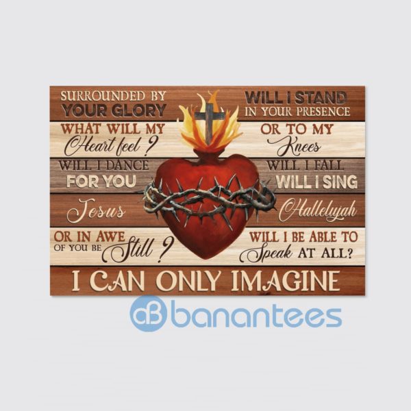 Red Heart I Can Only Imagine Wall Art Canvas Product Photo