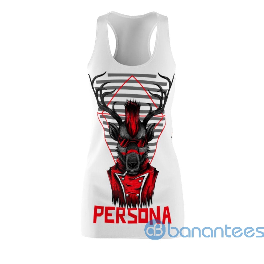red-persona-boar-white-racerback-dress-for-women-3-T7Jeb.jpg Red Persona Boar White Racerback Dress For Women Product Photo