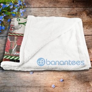 Red Truck Christmas May Your Days B6 Merry And Bright Sherpa Blanket Product Photo