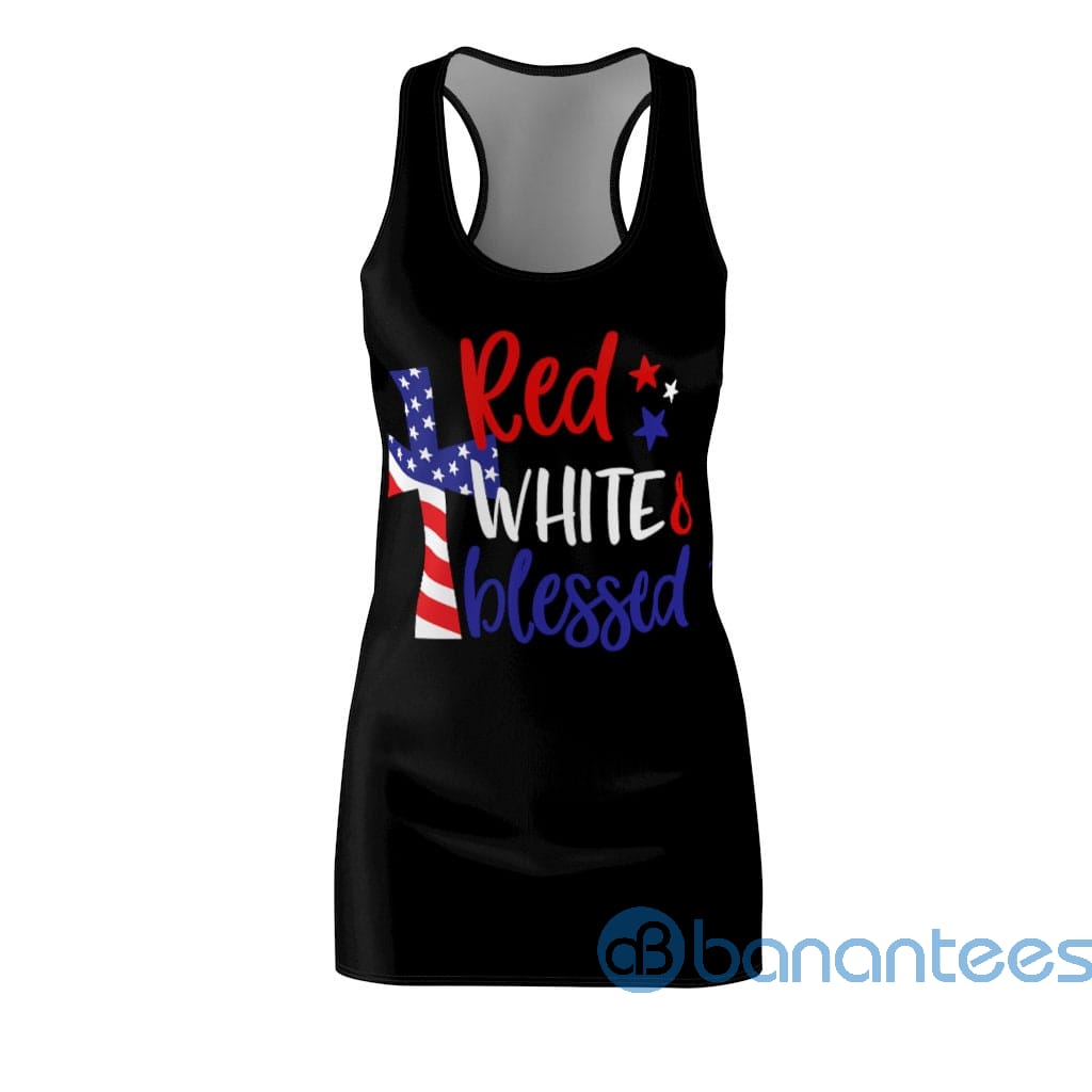 red-white-and-blessed-america-flag-cross-racerback-dress-for-women-1-omMyQ.jpg Red White And Blessed America Flag Cross Racerback Dress For Women Product Photo