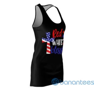 red white and blessed america flag cross racerback dress for women 3 WXO55 300x300 image Red White And Blessed America Flag Cross Racerback Dress For Women Product Photo