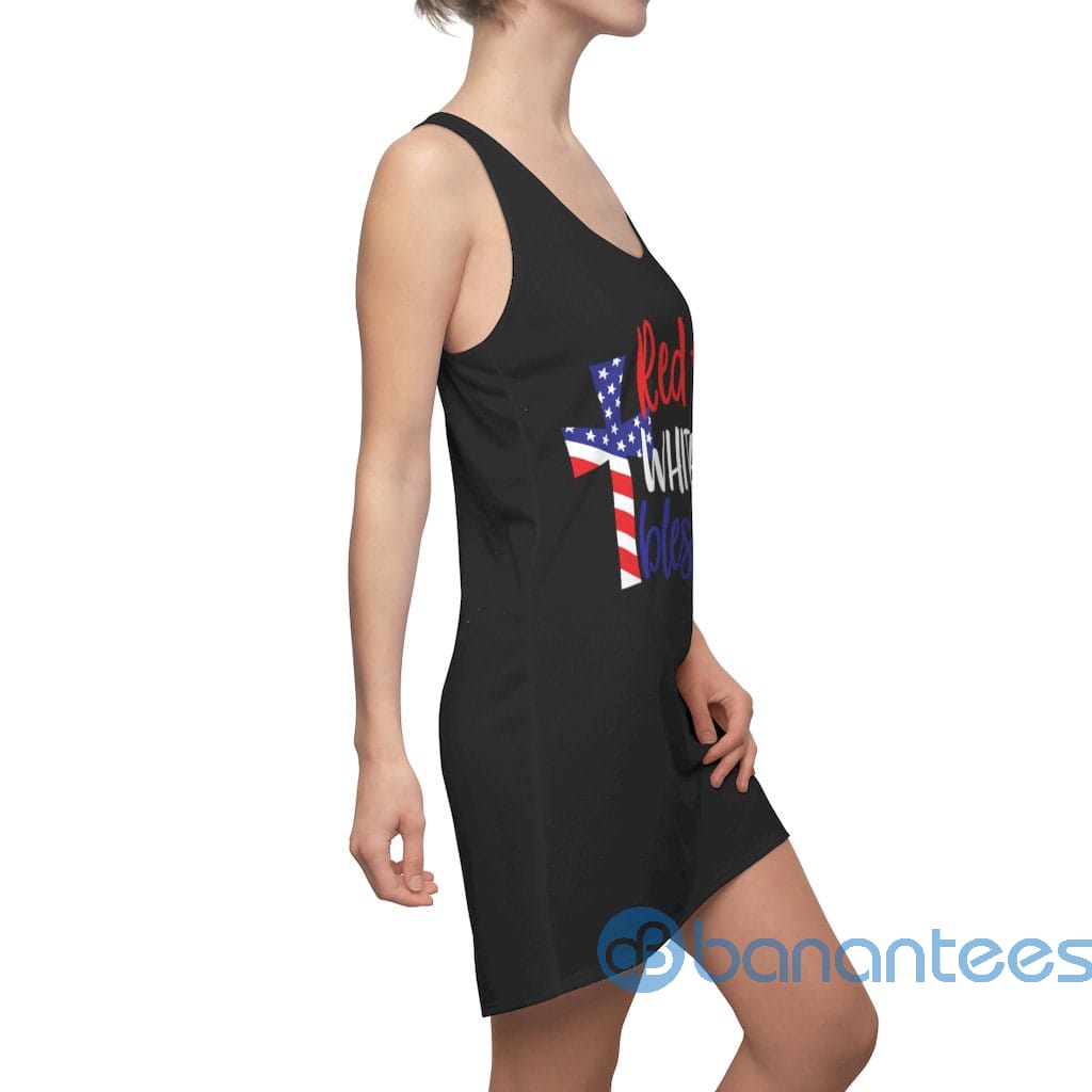 red-white-and-blessed-america-flag-cross-racerback-dress-for-women-6-yGSKV.jpg Red White And Blessed America Flag Cross Racerback Dress For Women Product Photo