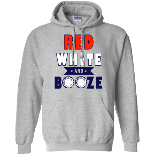 Red White And Booze T Shirt Hoodie Long Sleeve Product Photo