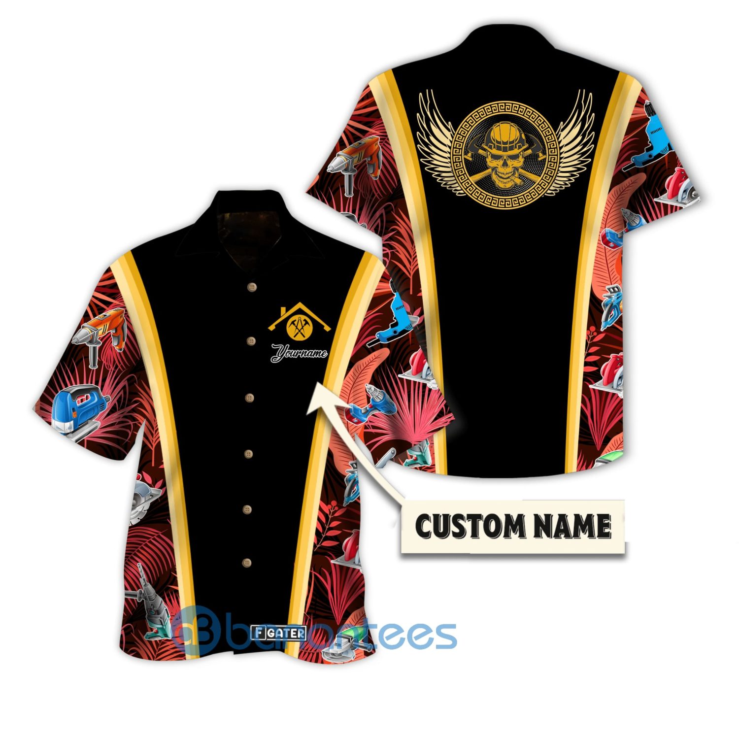 roofer-shirt-roofer-tropical-custom-hawaiian-shirt-summer-hawaiian-1-4Gdr5.jpg Roofer Shirt Roofer Tropical Custom Hawaiian Shirt Summer Hawaiian Product Photo
