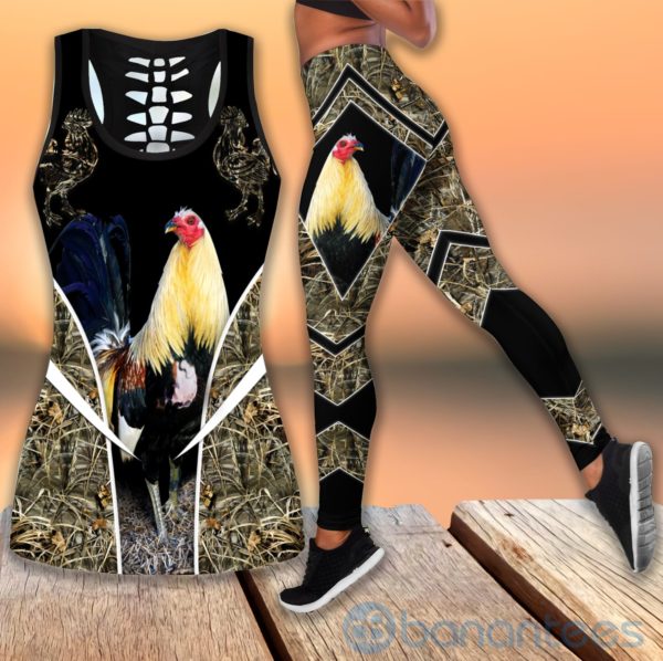 Rooster Tank Top Legging Set Outfit Product Photo
