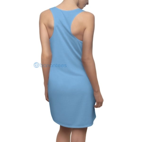 Rose Flowers Hummingbird And Butterflies Racerback Dress For Women Product Photo