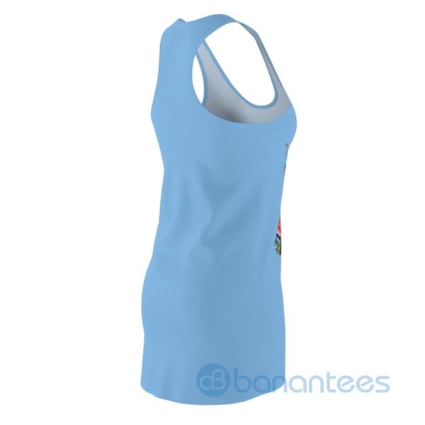 Rose Flowers Hummingbird And Butterflies Racerback Dress For Women Product Photo