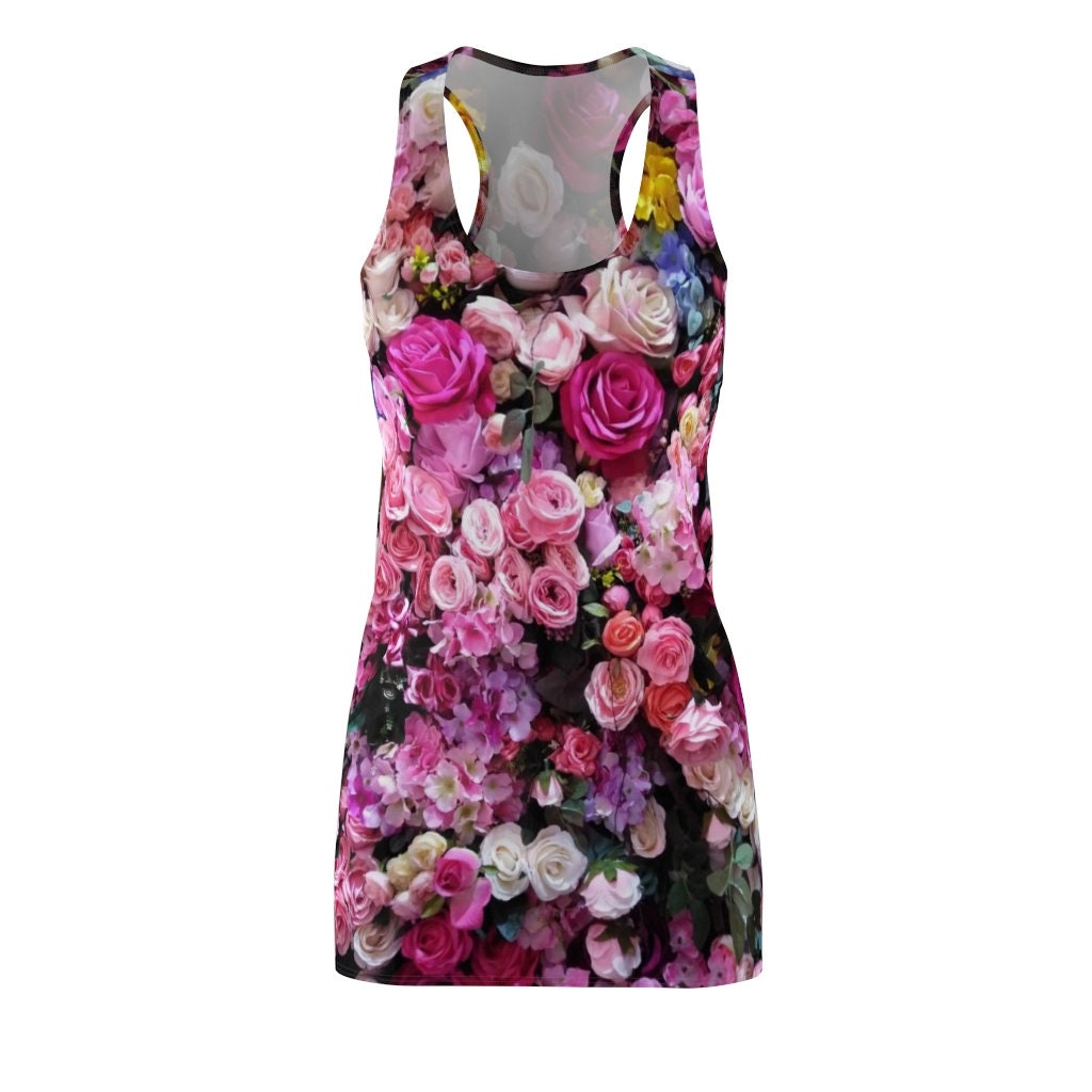 roses-background-all-over-printed-3d-racerback-dress-2-uDTug.jpg Roses Background All Over Printed 3D Racerback Dress Product Photo