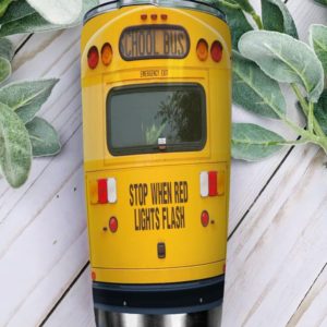 School Bus Head Tumbler Product Photo