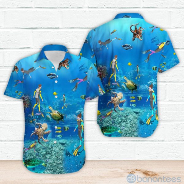 Scuba Diving Love Sea Hawaiian Shirt Product Photo