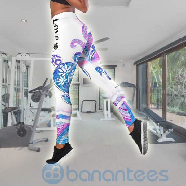 Sea Turtle Tank Top Legging Set Outfit Product Photo