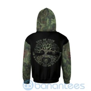 See You In Valhalla Camo Skull Viking Hoodie All Over Printed 3D Hoodie Product Photo