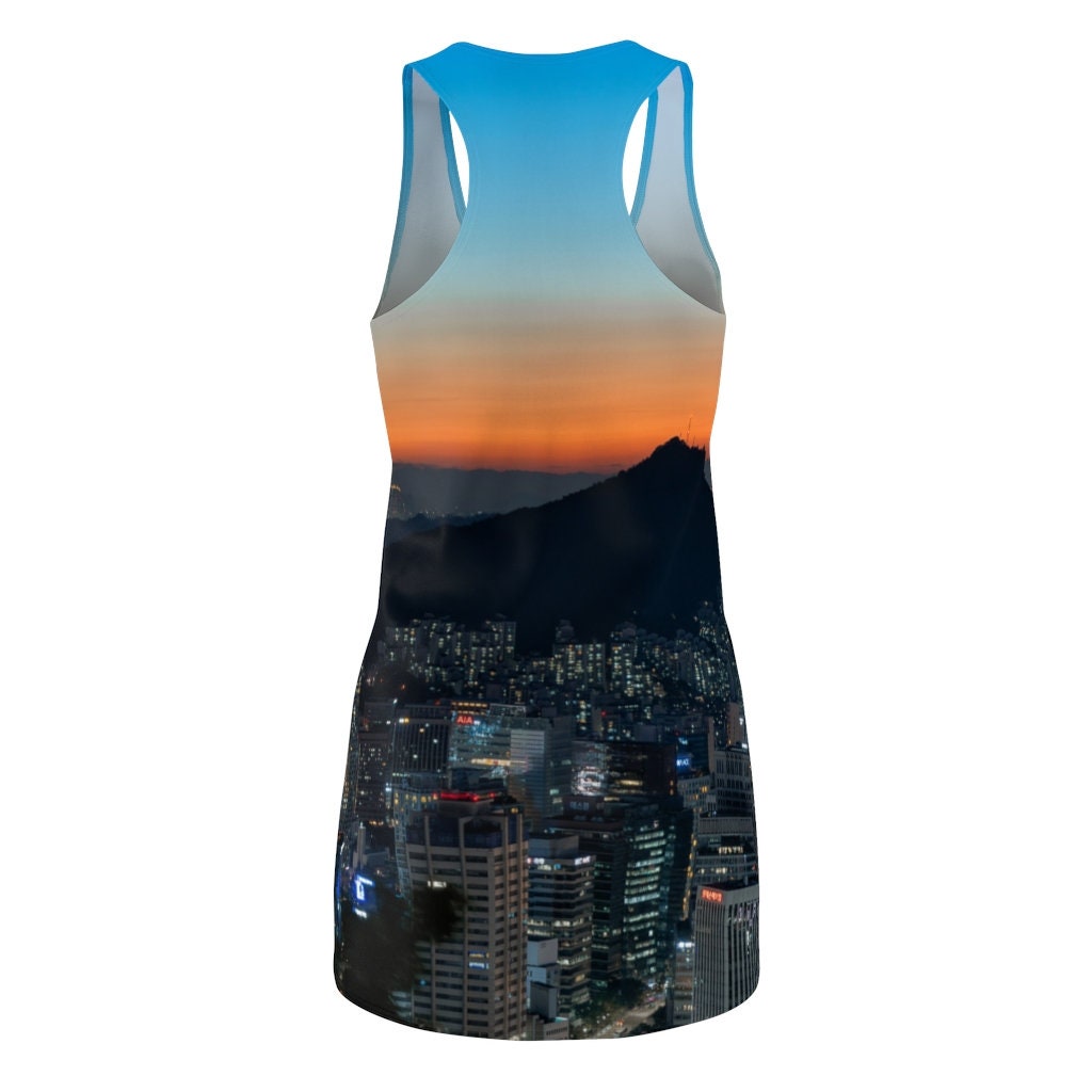 seoul-skyline-all-over-printed-3d-racerback-dress-3-Dcfyz.jpg Seoul Skyline All Over Printed 3D Racerback Dress Product Photo