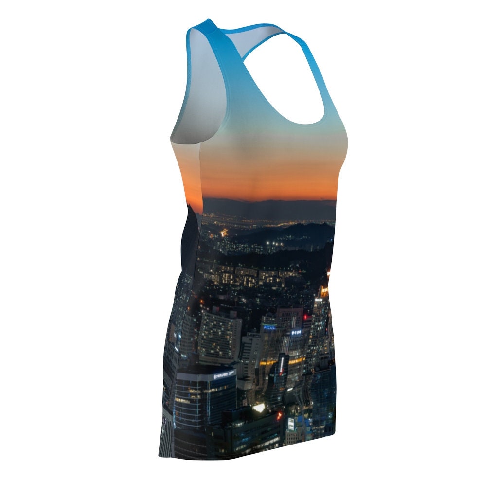 seoul-skyline-all-over-printed-3d-racerback-dress-4-wos9D.jpg Seoul Skyline All Over Printed 3D Racerback Dress Product Photo