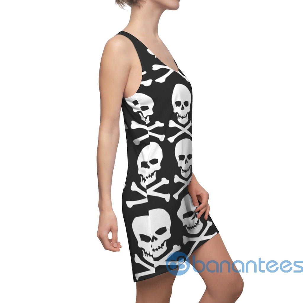 skull-and-cross-bones-black-racerback-dress-for-women-1-09gvu.jpg Skull And Cross Bones Black Racerback Dress For Women Product Photo