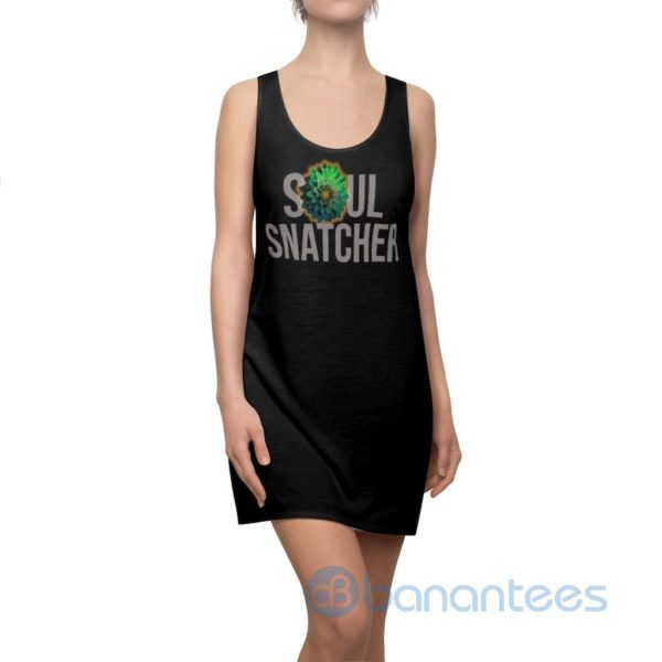 Soul Snatcher Flower Black Racerback Dress For Women Product Photo