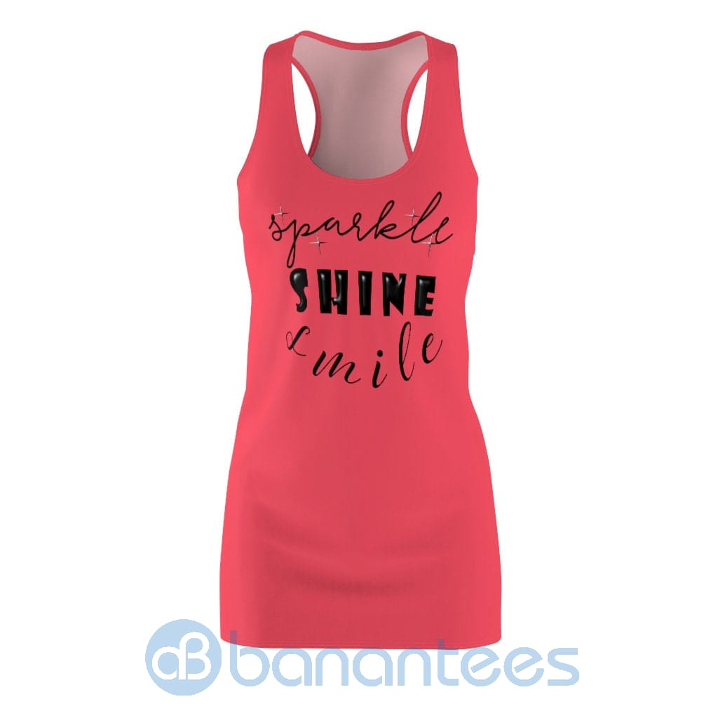 sparkle-shine-smile-pink-racerback-dress-for-women-2-e5AC7.jpg Sparkle Shine Smile Pink Racerback Dress For Women Product Photo