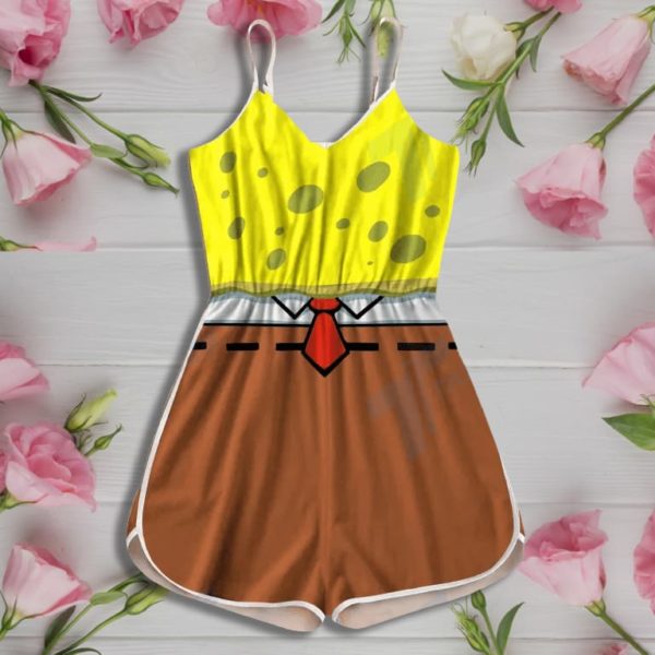 Spongebob Outfit Rompers For Women Product Photo