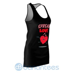 spread love happy heart black racerback dress for women 3 w9hMR 300x300 image Spread Love Happy Heart Black Racerback Dress For Women Product Photo
