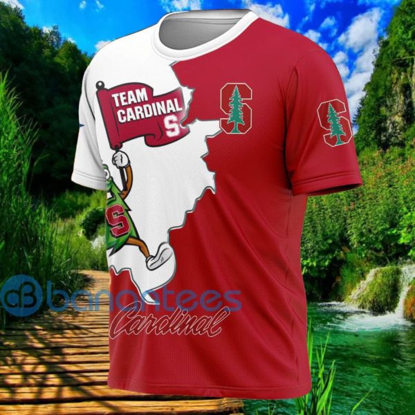 Stanford Cardinal Mascot All Over Printed 3D T Shirt Product Photo