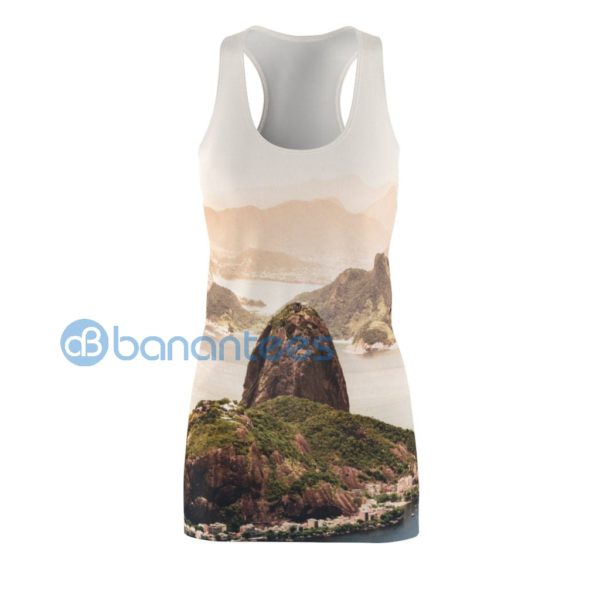 Sugarloaf Mountain Rio De Janeiro Full Printef Racerback Dress Product Photo