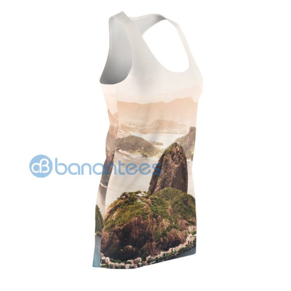 Sugarloaf Mountain Rio De Janeiro Full Printef Racerback Dress Product Photo