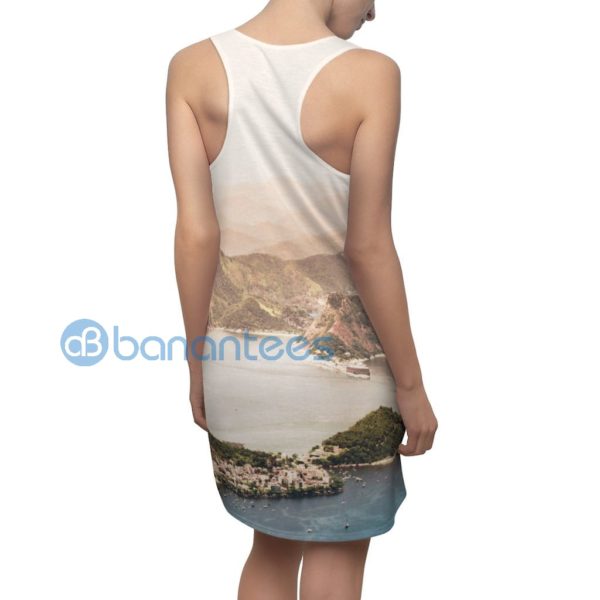Sugarloaf Mountain Rio De Janeiro Full Printef Racerback Dress Product Photo