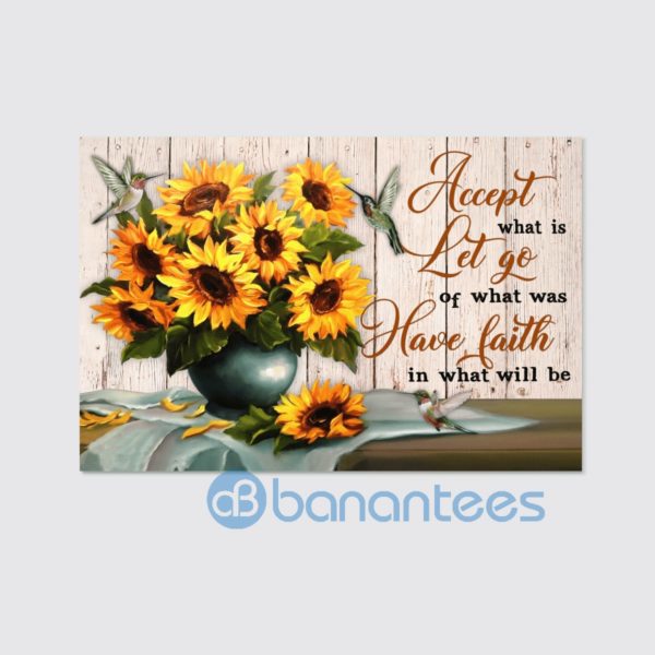 Sunflower Have Faith In What Will Be Jesus Wall Art Canvas Product Photo