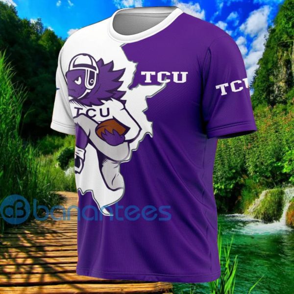 Tcu Horned Frogs Mascot All Over Printed 3D T Shirt Product Photo