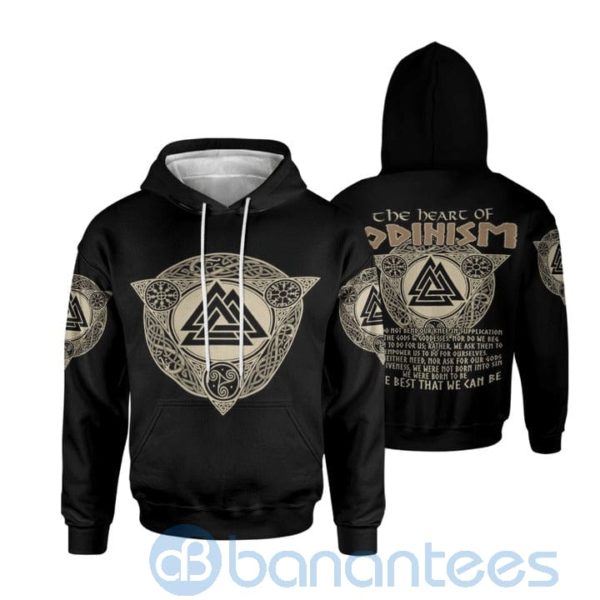 The Heart Of Odinism Viking Hoodie All Over Printed 3D Hoodie Product Photo