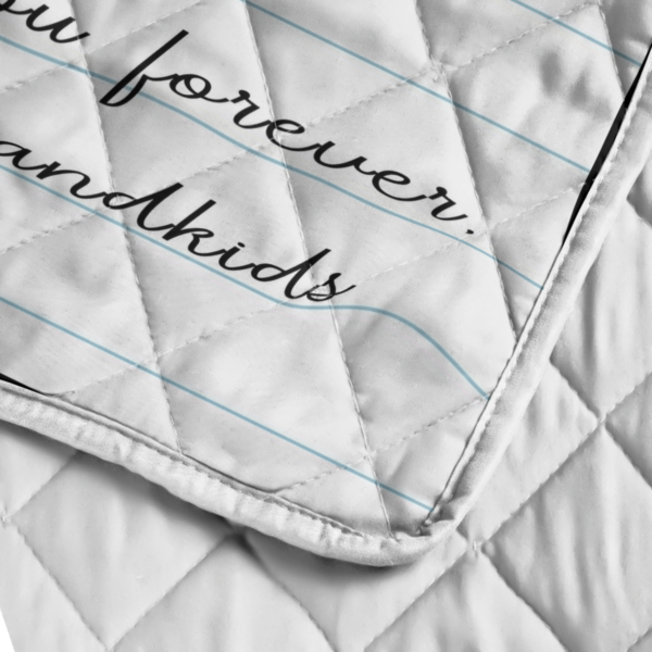 The Letter To Grandma Blanket Quilt Product Photo