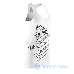 The Struggle Is Real Journey Line Art White Racerback Dress For Women Product Photo