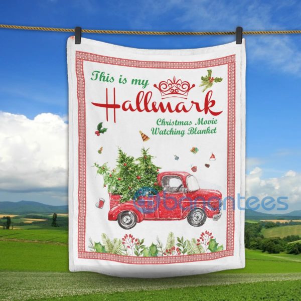 This Is My Hallmark Christmas Movie Watching Blanket Christmas Car Sherpa Blanket Product Photo