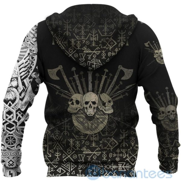 Three Skull Of Viking All Over Printed 3D Hoodie Product Photo