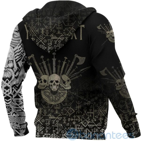 Three Skull Of Viking All Over Printed 3D Hoodie Product Photo
